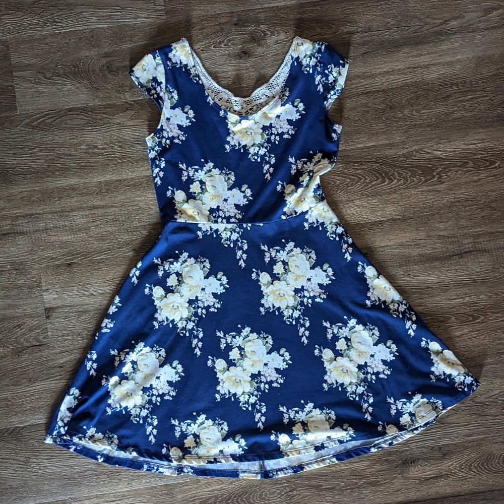Blue Floral Dress-Rue 21